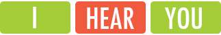 I hear you-Book logo